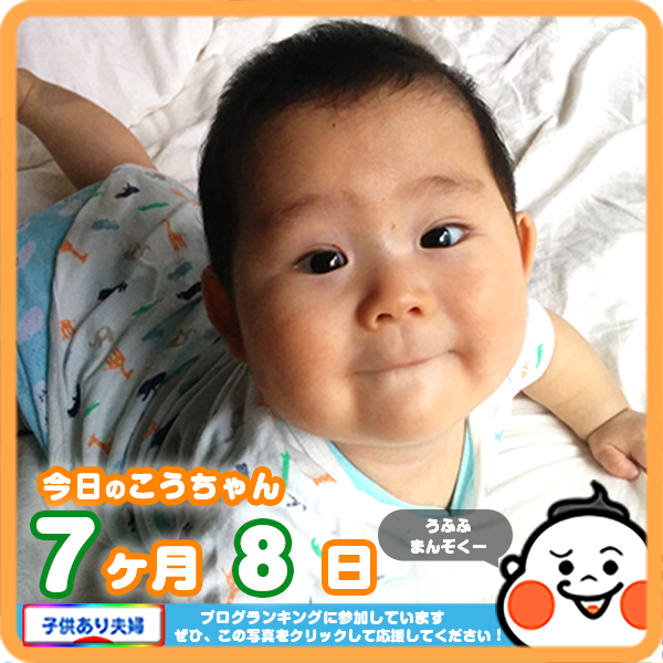 7ヶ月赤ちゃん 見てなめてかむ 噛む コレ芝 幼児日本語教育