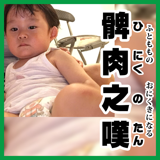 写真で髀肉之嘆 ひにくのたん の意味と使い方を解説 コレ芝 幼児日本語教育